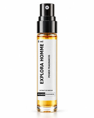 Power Fragrances Explora Homme — 5ml tester, enlarged bold vertical name