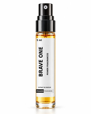 Power Fragrances Brave One — 5ml tester with bold vertical fragrance name and matching PF label